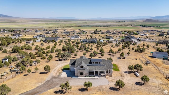 2423 W Cedarline Loop, Stockton, UT 84071 - aerial view of property and surrounding area featuring a mountain backdrop
