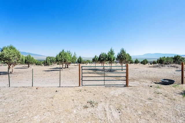2423 W Cedarline Loop, Stockton, UT 84071 - view of yard featuring a view of rural / pastoral area and a mountain view