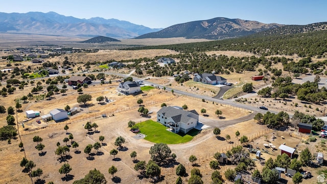 2423 W Cedarline Loop, Stockton, UT 84071 - drone / aerial view of a mountainous background and a desert landscape
