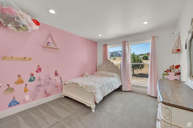 2423 W Cedarline Loop, Stockton, UT 84071 - bedroom with light carpet and recessed lighting