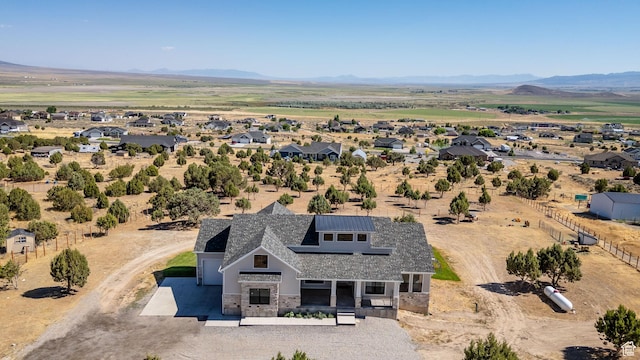 2423 W Cedarline Loop, Stockton, UT 84071 - view from above of property with mountains