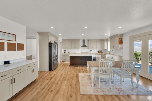2423 W Cedarline Loop, Stockton, UT 84071 - dining room with light wood-style floors and recessed lighting
