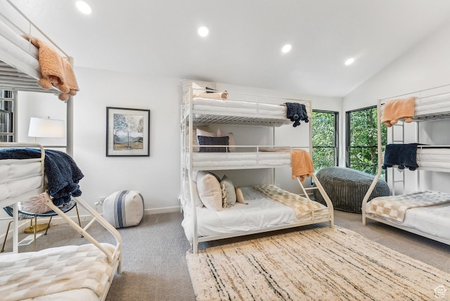 947 Northstar Dr, Park City, UT 84060 - carpeted bedroom with recessed lighting and vaulted ceiling