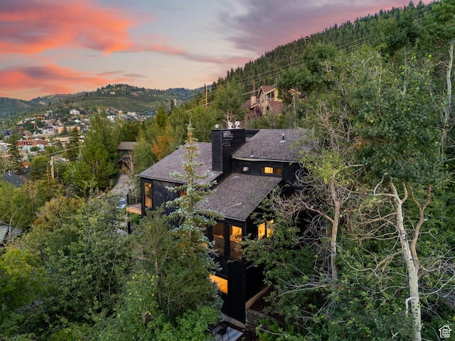 947 Northstar Dr, Park City, UT 84060 - aerial view at dusk of a mountain view