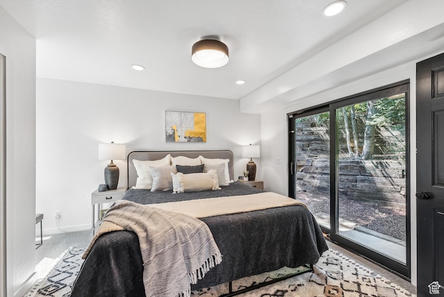 947 Northstar Dr, Park City, UT 84060 - bedroom with access to exterior and recessed lighting