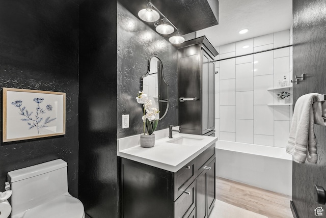 947 Northstar Dr, Park City, UT 84060 - bathroom featuring vanity, wood finished floors, and shower / bath combination