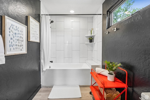 947 Northstar Dr, Park City, UT 84060 - full bathroom featuring shower / bath combo and wood finished floors