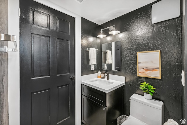 947 Northstar Dr, Park City, UT 84060 - half bathroom featuring vanity and toilet