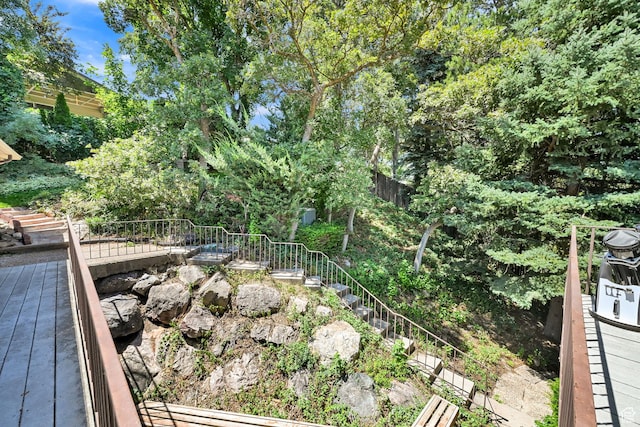 4445 Fillmore Ave, Ogden, UT 84403 - view of yard featuring a wooden deck