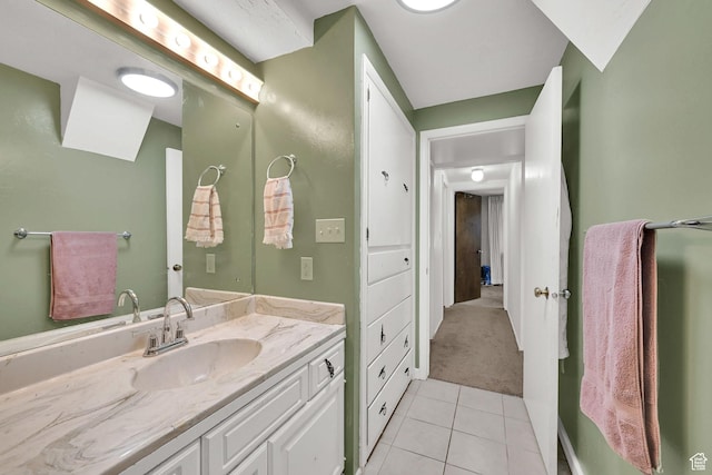 4445 Fillmore Ave, Ogden, UT 84403 - bathroom with vanity and tile patterned floors