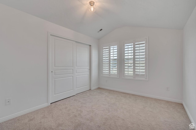 10741 S Topview Rd, South Jordan, UT 84095 - unfurnished bedroom featuring lofted ceiling, carpet floors, and a closet