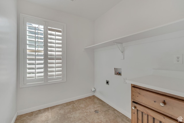 10741 S Topview Rd, South Jordan, UT 84095 - laundry area featuring washer hookup, hookup for an electric dryer, and light tile patterned floors