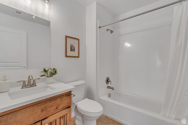 10741 S Topview Rd, South Jordan, UT 84095 - bathroom with vanity, shower / tub combo with curtain, and tile patterned floors