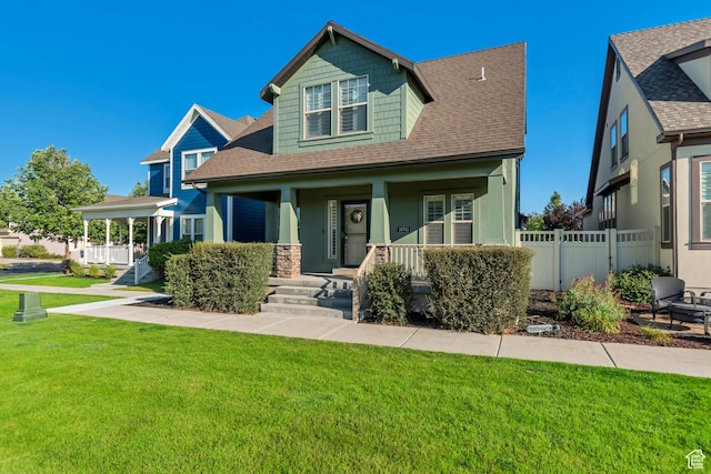 10741 S Topview Rd, South Jordan, UT 84095 - view of front facade featuring a porch and a shingled roof