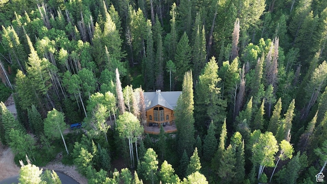 8581 Shingle Mill Dr, Oakley, UT 84055 - view from above of property with a heavily wooded area