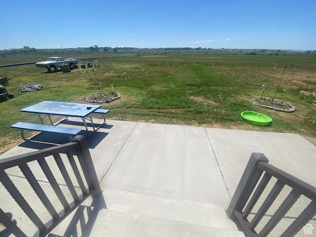 6689 W 7625 S, Myton, UT 84052 - view of patio / terrace featuring a view of countryside