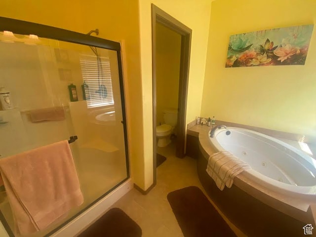 6689 W 7625 S, Myton, UT 84052 - full bathroom featuring a shower stall and a tub with jets