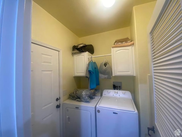 6689 W 7625 S, Myton, UT 84052 - laundry room with cabinet space and separate washer and dryer