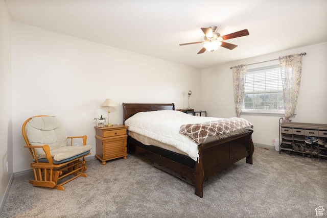 1444 N 3775 W, Cedar City, UT 84721 - carpeted bedroom featuring a ceiling fan