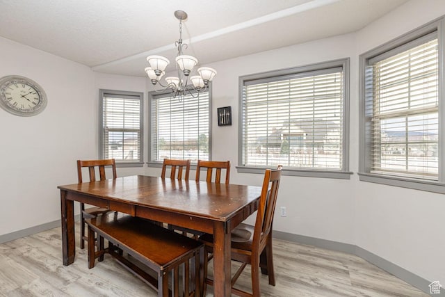 1444 N 3775 W, Cedar City, UT 84721 - dining room with a chandelier, plenty of natural light, and light wood-type flooring