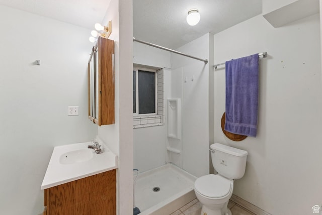 2970 W Shadow Park Dr, West Valley City, UT 84119 - bathroom featuring vanity, a shower stall, and tile patterned floors