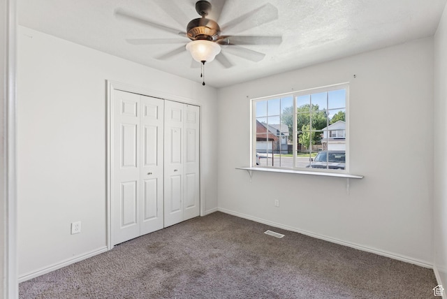 2970 W Shadow Park Dr, West Valley City, UT 84119 - unfurnished bedroom with carpet flooring, a closet, and ceiling fan
