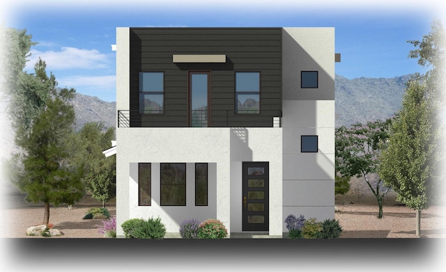 6178 S Kelly Ln, St George, UT 84790 - view of front of home with stucco siding and a mountain view