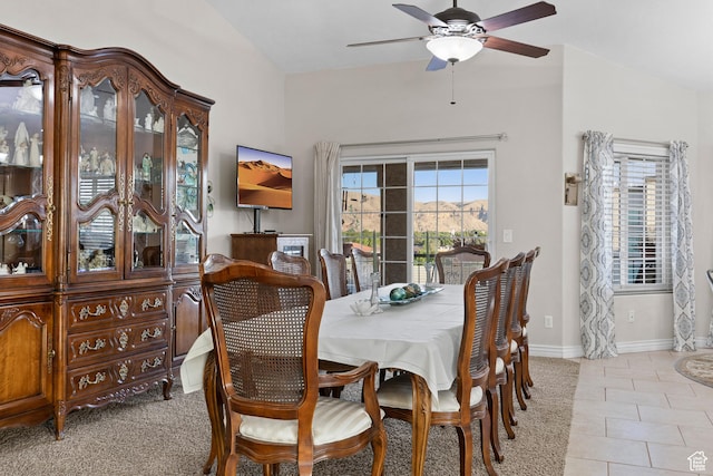 763 W 100 N, Hurricane, UT 84737 - dining room with ceiling fan and light tile patterned flooring