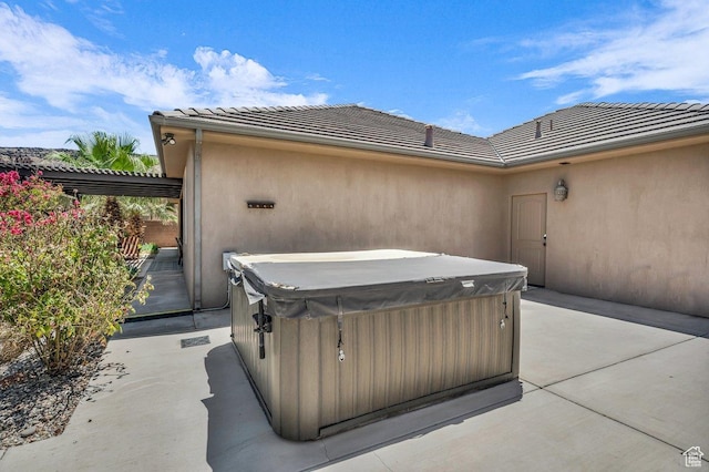 3334 W 2700 S, Hurricane, UT 84737 - view of patio / terrace featuring a hot tub