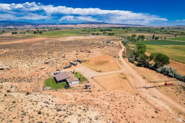 5375 N Canal Rd, Lapoint, UT 84039 - aerial view of sparsely populated area with a mountainous background