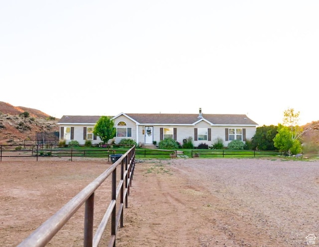5375 N Canal Rd, Lapoint, UT 84039 - ranch-style house with dirt driveway