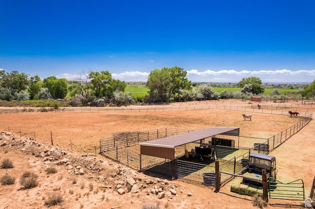 5375 N Canal Rd, Lapoint, UT 84039 - view of yard with a view of countryside, an exterior structure, and an outbuilding