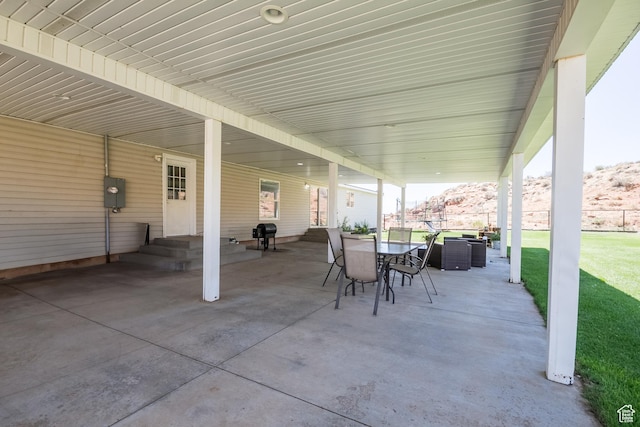 5375 N Canal Rd, Lapoint, UT 84039 - view of patio with outdoor dining area