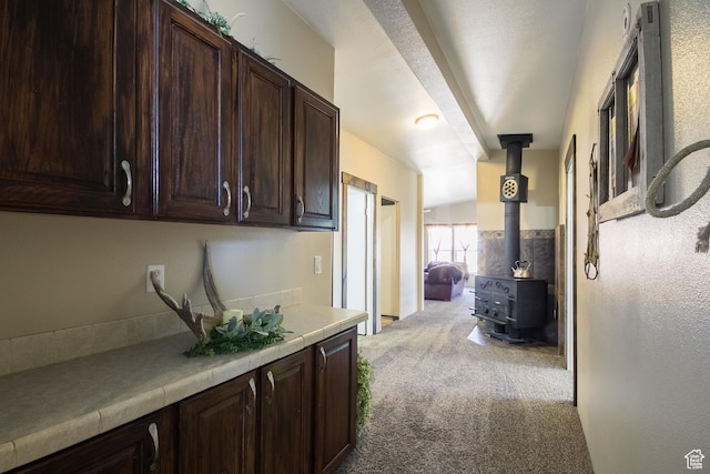 5375 N Canal Rd, Lapoint, UT 84039 - corridor with light colored carpet