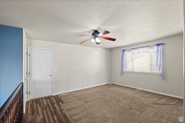 845 S 1150 E, Preston, ID 83263 - spare room featuring a ceiling fan and a textured ceiling