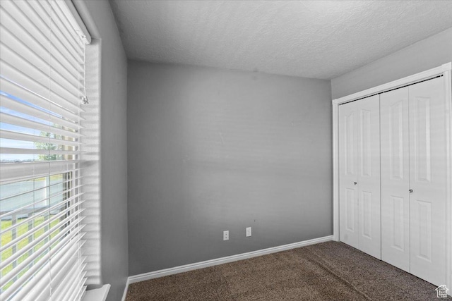 845 S 1150 E, Preston, ID 83263 - unfurnished bedroom with carpet, a textured ceiling, and a closet