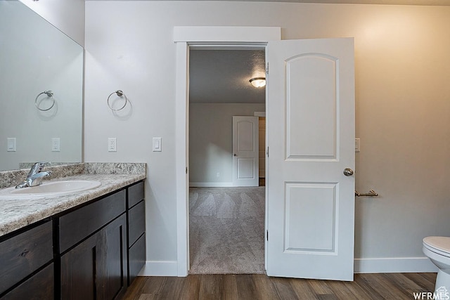 124 N Peach St, Santaquin, UT 84655 - bathroom with vanity and wood finished floors