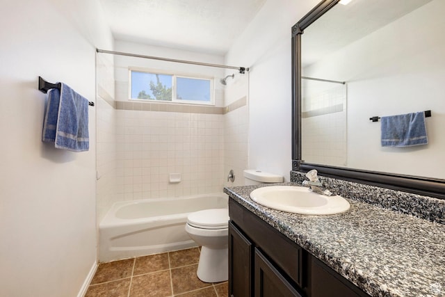 902 W 4200 S, Riverdale, UT 84405 - bathroom featuring bathtub / shower combination, vanity, and tile patterned floors