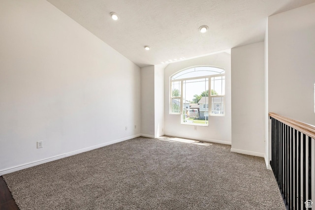 902 W 4200 S, Riverdale, UT 84405 - spare room with carpet floors, lofted ceiling, and recessed lighting
