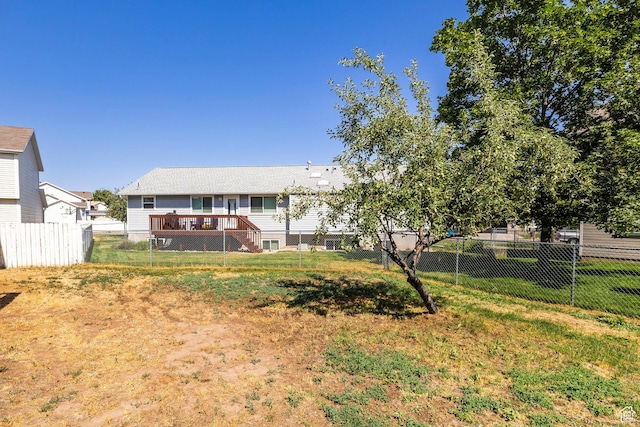 902 W 4200 S, Riverdale, UT 84405 - view of yard with a wooden deck