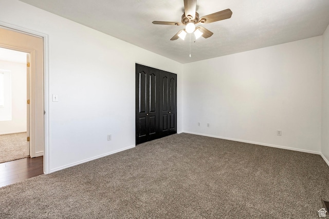 902 W 4200 S, Riverdale, UT 84405 - unfurnished room with dark carpet and a ceiling fan