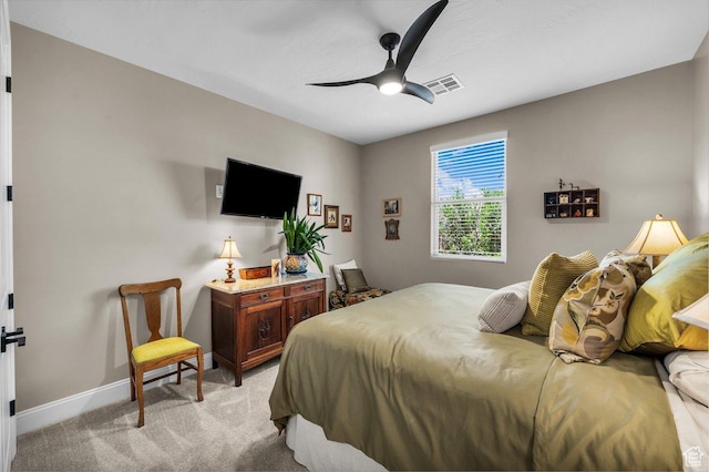 2751 S 3970 W, Hurricane, UT 84737 - bedroom with light colored carpet and a ceiling fan