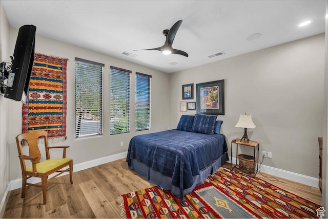 2751 S 3970 W, Hurricane, UT 84737 - bedroom featuring light wood-type flooring and a ceiling fan