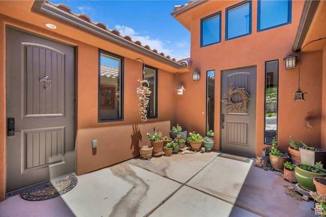 2751 S 3970 W, Hurricane, UT 84737 - property entrance featuring stucco siding and a tiled roof