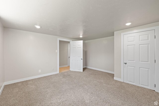 2111 W 5800 S, Roy, UT 84067 - finished basement with light colored carpet and recessed lighting