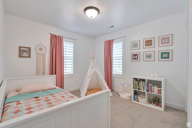 6427 W Arranmore Dr, South Jordan, UT 84009 - carpeted bedroom with a textured ceiling and baseboards