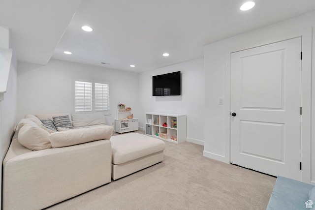 6427 W Arranmore Dr, South Jordan, UT 84009 - living room featuring recessed lighting and carpet floors