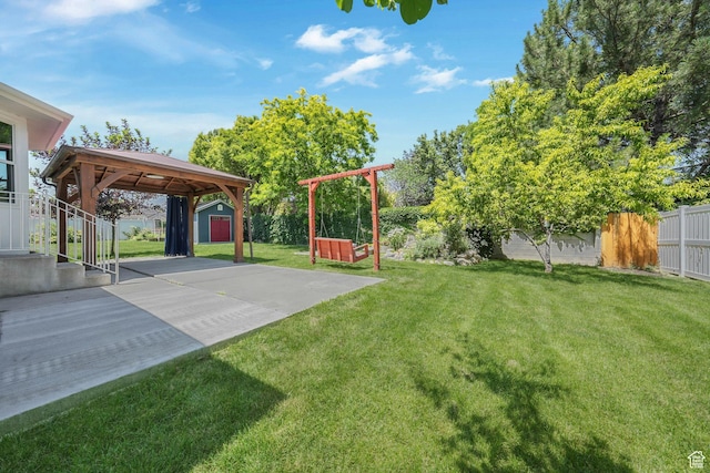 2038 W 8970 S, West Jordan, UT 84088 - view of yard with a shed and a patio