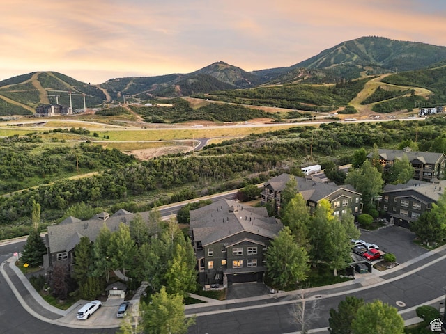 1729 Fox Bay Dr Unit J104, Heber City, UT 84032 - aerial view at dusk of a mountain view