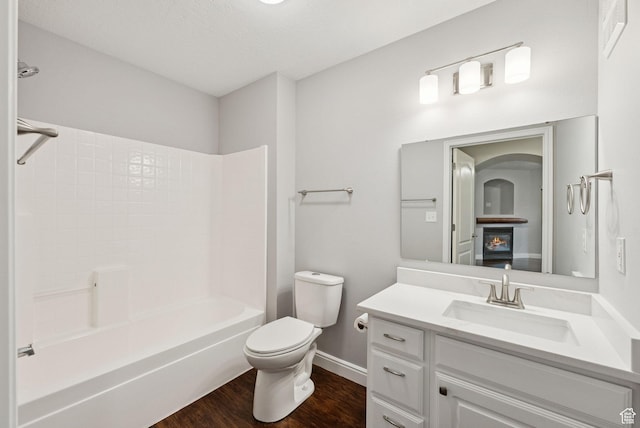 1729 Fox Bay Dr Unit J104, Heber City, UT 84032 - full bath with vanity, wood finished floors, and shower / bath combination